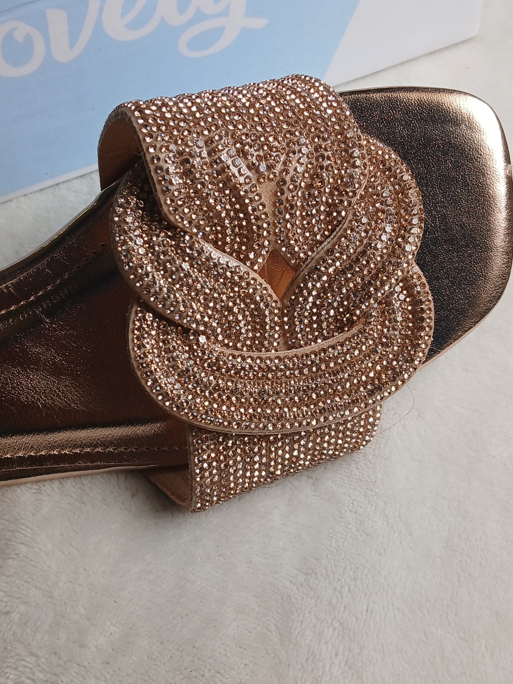 Belovely Rose Pink Gold  Sandals - Picture 3 of 5
